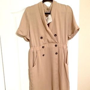ASOS camel button dress
